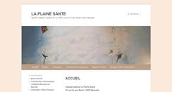 Desktop Screenshot of laplainesante.com