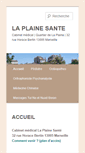 Mobile Screenshot of laplainesante.com