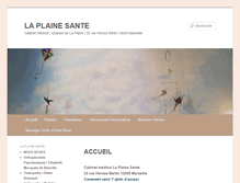 Tablet Screenshot of laplainesante.com